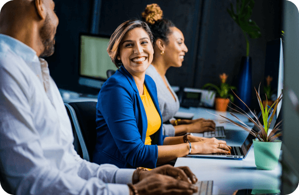 People sitting in conference room